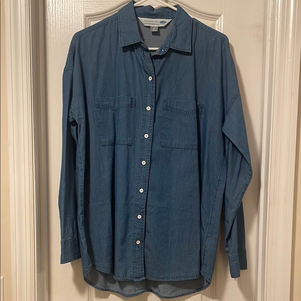 Old Navy Blue Button Down Shirt